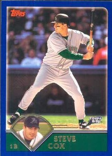 #101 Steve Cox - Tampa Bay Devil Rays - 2003 Topps Baseball