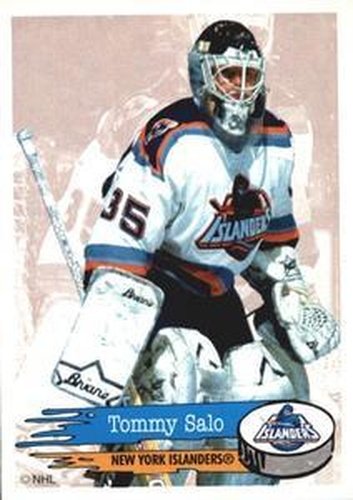 #101 Tommy Salo - New York Islanders - 1995-96 Panini Hockey Stickers