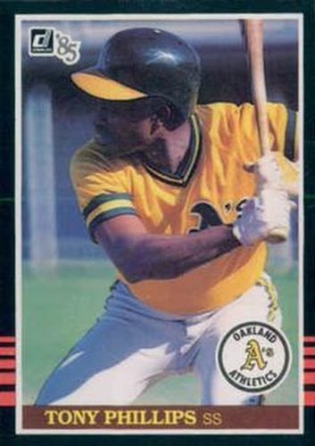 #101 Tony Phillips - Oakland Athletics - 1985 Donruss Baseball
