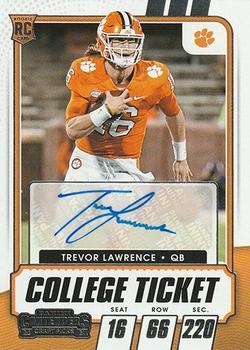 #101 Trevor Lawrence - Clemson Tigers - 2021 Panini Contenders Draft Picks Football