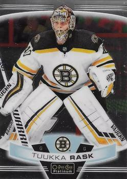 #101 Tuukka Rask - Boston Bruins - 2019-20 O-Pee-Chee Platinum Hockey