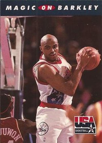 #101 Magic on Barkley - USA - 1992 SkyBox USA Basketball