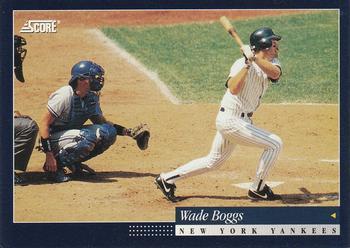#101 Wade Boggs - New York Yankees -1994 Score Baseball