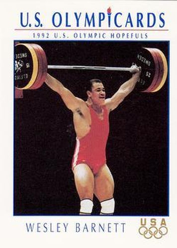 #101 Wesley Barnett - USA - 1992 Impel U.S. Olympic Hopefuls
