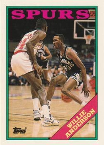 #101 Willie Anderson - San Antonio Spurs - 1992-93 Topps Archives Basketball