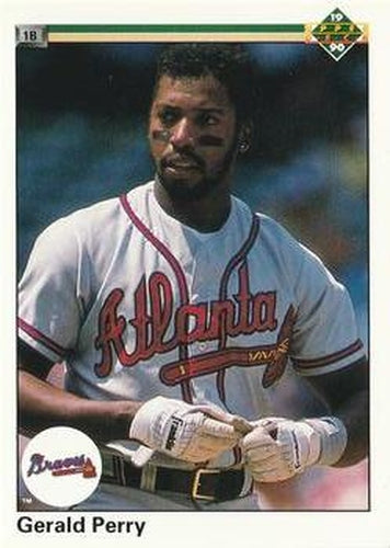 #101 Gerald Perry - Atlanta Braves - 1990 Upper Deck Baseball