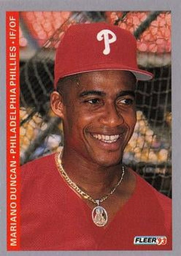 #101 Mariano Duncan - Philadelphia Phillies - 1993 Fleer Baseball