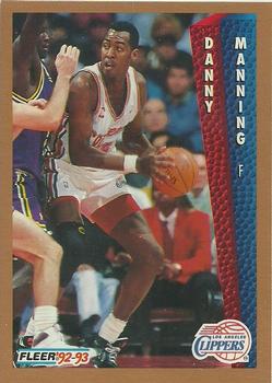 #101 Danny Manning - Los Angeles Clippers - 1992-93 Fleer Basketball