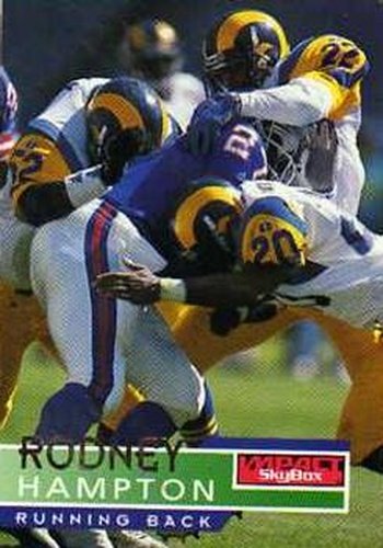 #101 Rodney Hampton - New York Giants - 1995 SkyBox Impact Football