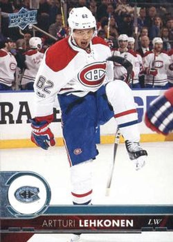 #101 Artturi Lehkonen - Montreal Canadiens - 2017-18 Upper Deck Hockey