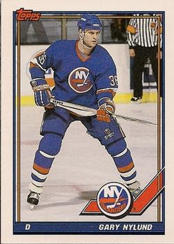 #101 Gary Nylund - New York Islanders - 1991-92 Topps Hockey