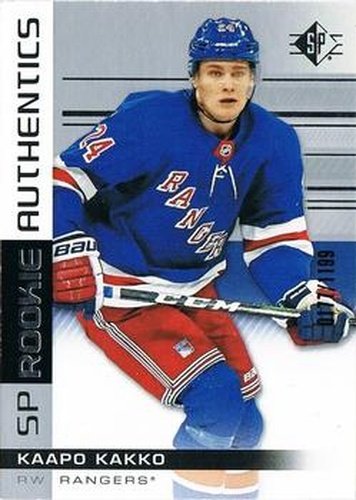#101 Kaapo Kakko - New York Rangers - 2019-20 SP Hockey