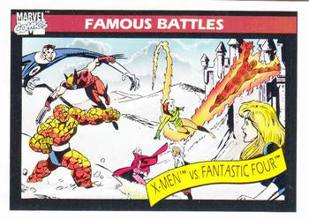 #101 X Men vs. Fantastic Four - 1990 Impel Marvel Universe