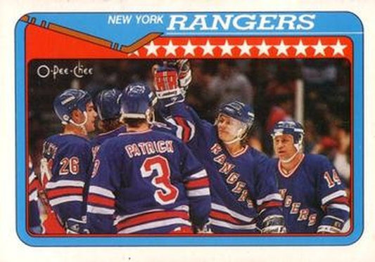 #101 New York Rangers - New York Rangers - 1990-91 O-Pee-Chee Hockey