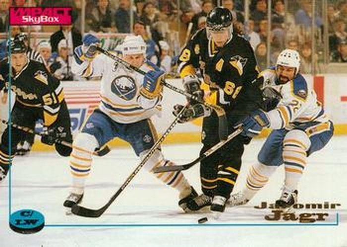 #101 Jaromir Jagr - Pittsburgh Penguins - 1996-97 SkyBox Impact Hockey