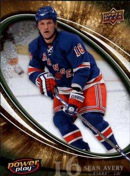 #101 Sean Avery - Dallas Stars - 2008-09 Upper Deck Power Play Box Set Hockey