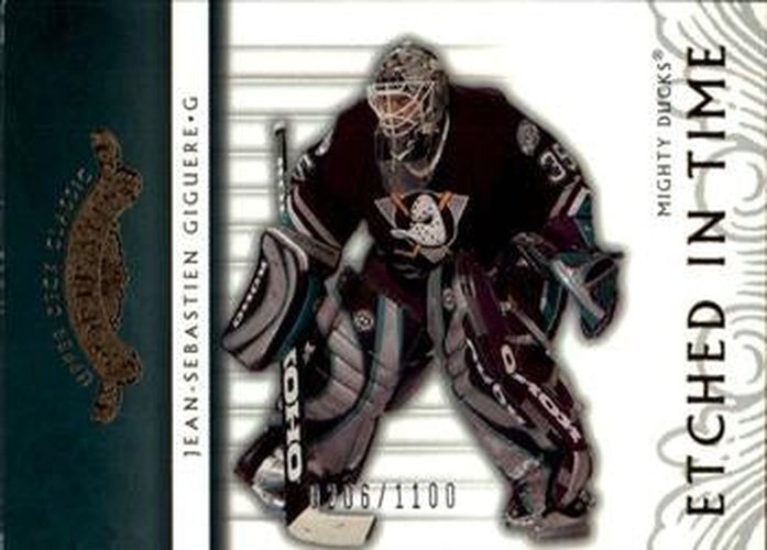 #101 Jean-Sebastien Giguere - Anaheim Mighty Ducks - 2003-04 Upper Deck Classic Portraits Hockey
