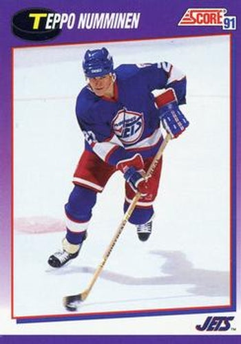 #101 Teppo Numminen - Winnipeg Jets - 1991-92 Score American Hockey