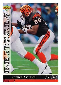 #101 James Francis - Cincinnati Bengals - 1993 Upper Deck Football