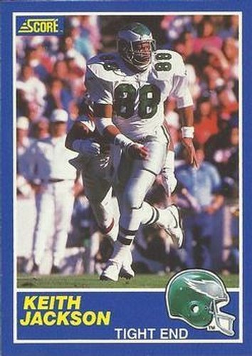 #101 Keith Jackson - Philadelphia Eagles - 1989 Score Football