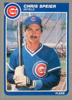 #U-109 Chris Speier - Chicago Cubs - 1985 Fleer Update Baseball
