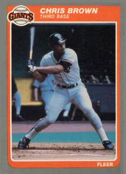 #U-11 Chris Brown - San Francisco Giants - 1985 Fleer Update Baseball