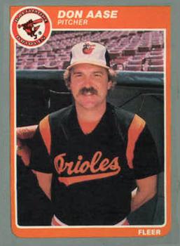 #U-1 Don Aase - Baltimore Orioles - 1985 Fleer Update Baseball