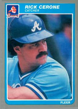 #U-24 Rick Cerone - Atlanta Braves - 1985 Fleer Update Baseball