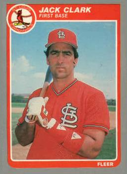 #U-25 Jack Clark - St. Louis Cardinals - 1985 Fleer Update Baseball