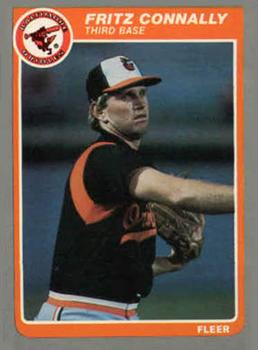 #U-30 Fritz Connally - Baltimore Orioles - 1985 Fleer Update Baseball