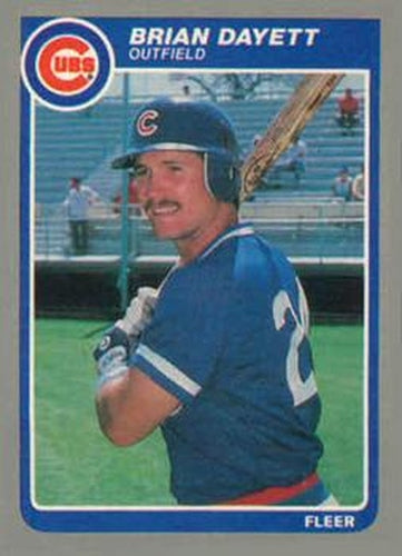 #U-35 Brian Dayett - Chicago Cubs - 1985 Fleer Update Baseball