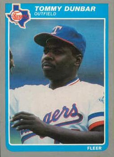 #U-37 Tommy Dunbar - Texas Rangers - 1985 Fleer Update Baseball
