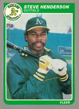 #U-52 Steve Henderson - Oakland Athletics - 1985 Fleer Update Baseball