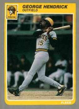 #U-53 George Hendrick - Pittsburgh Pirates - 1985 Fleer Update Baseball