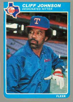 #U-61 Cliff Johnson - Texas Rangers - 1985 Fleer Update Baseball