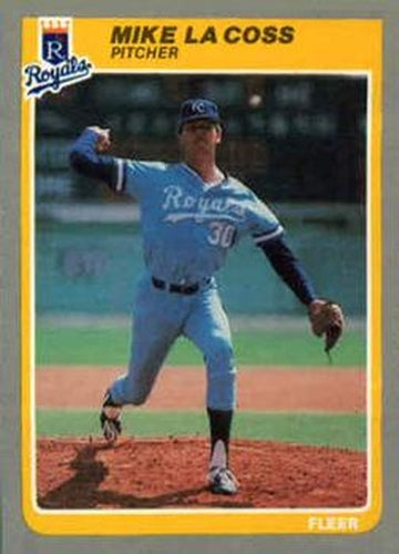 #U-66 Mike LaCoss - Kansas City Royals - 1985 Fleer Update Baseball