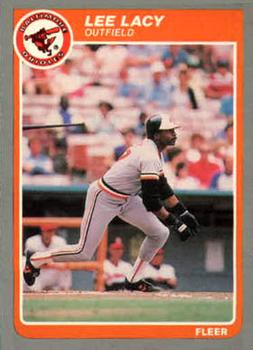 #U-67 Lee Lacy - Baltimore Orioles - 1985 Fleer Update Baseball