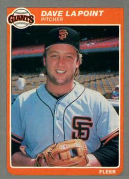 #U-68 Dave LaPoint - San Francisco Giants - 1985 Fleer Update Baseball