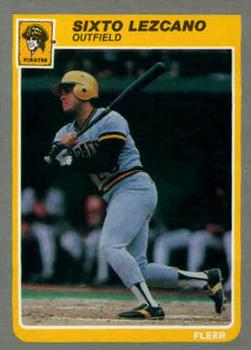 #U-72 Sixto Lezcano - Pittsburgh Pirates - 1985 Fleer Update Baseball