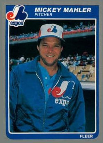 #U-77 Mickey Mahler - Montreal Expos - 1985 Fleer Update Baseball