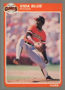 #U-7 Vida Blue - San Francisco Giants - 1985 Fleer Update Baseball