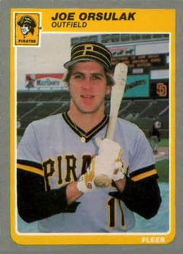 #U-85 Joe Orsulak - Pittsburgh Pirates - 1985 Fleer Update Baseball