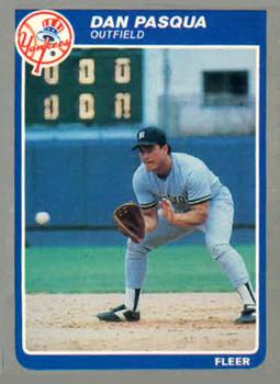#U-86 Dan Pasqua - New York Yankees - 1985 Fleer Update Baseball