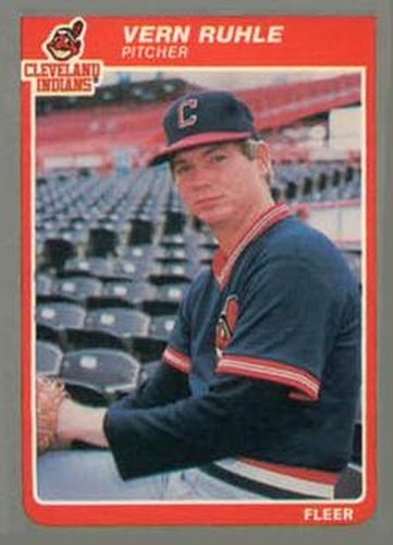 #U-93 Vern Ruhle - Cleveland Indians - 1985 Fleer Update Baseball