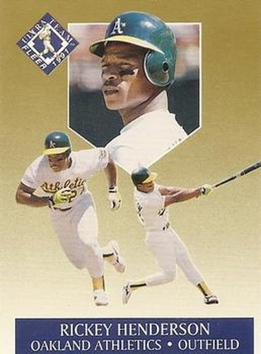 #5 Rickey Henderson - Oakland Athletics - 1991 Ultra Baseball- Ultra Team