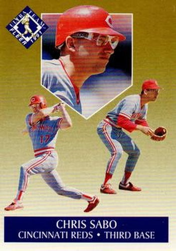 #9 Chris Sabo - Cincinnati Reds - 1991 Ultra Baseball- Ultra Team