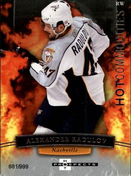 #102 Alexander Radulov - Nashville Predators - 2007-08 Fleer Hot Prospects Hockey