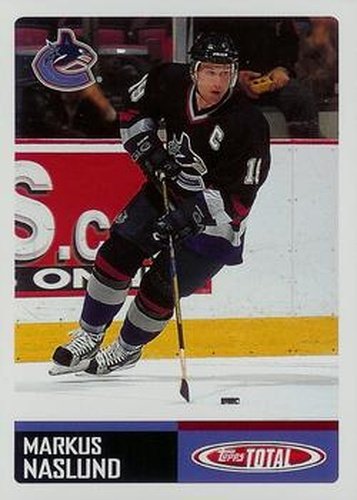 #102 Markus Naslund - Vancouver Canucks - 2002-03 Topps Total Hockey