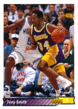#102 Tony Smith - Los Angeles Lakers - 1992-93 Upper Deck Basketball
