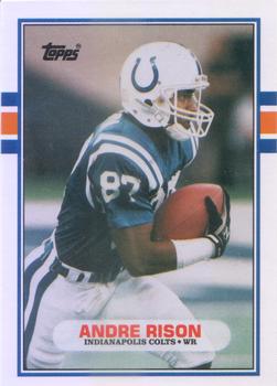 #102T Andre Rison - Indianapolis Colts - 1989 Topps Traded Football